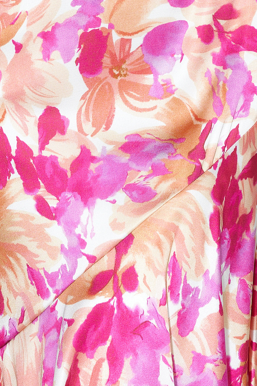 Women's Floral Spaghetti Strap Maxi Dress for Wedding Guest