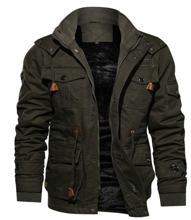Men's Fleece Lined Insulated Waterproof Winter Jacket