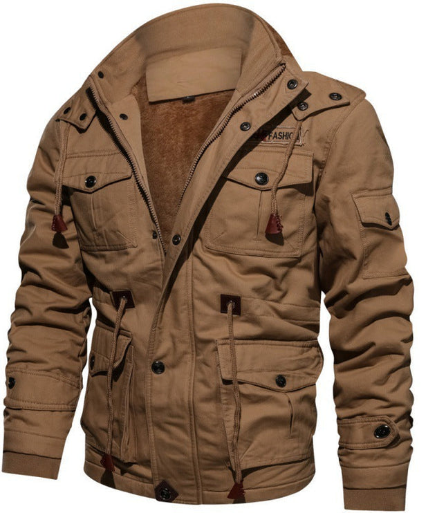 Men's Fleece Lined Insulated Waterproof Winter Jacket