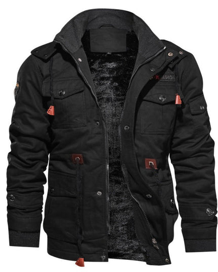 Men's Fleece Lined Insulated Waterproof Winter Jacket