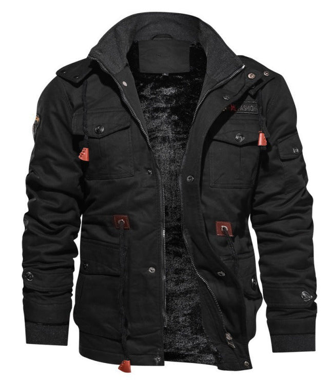 Men's Fleece Lined Insulated Waterproof Winter Jacket