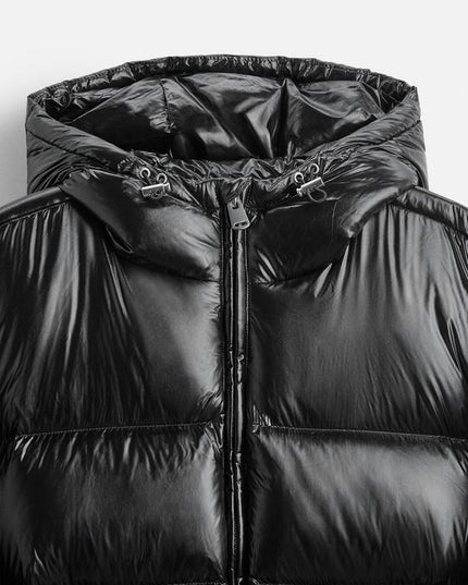 Men's Hooded Oversized Water Resistant Quilted Jacket
