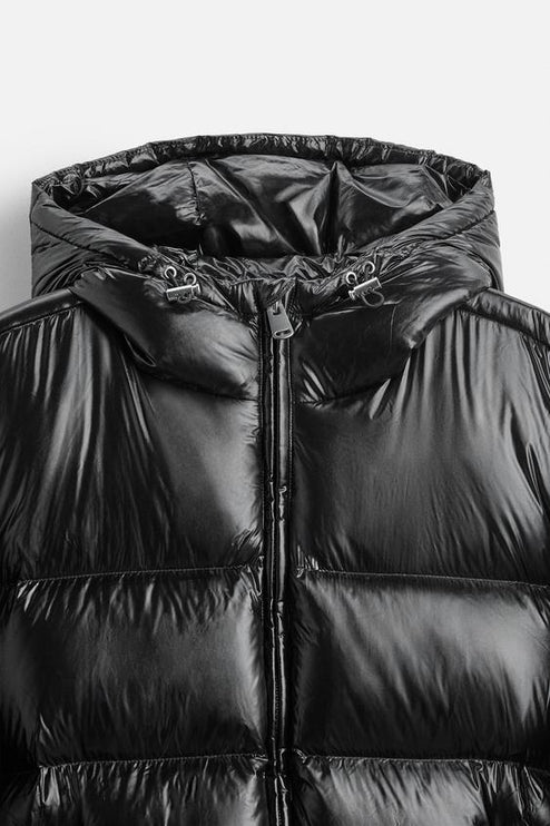 Men's Hooded Oversized Water Resistant Quilted Jacket