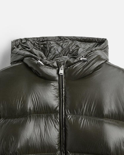 Men's Hooded Oversized Water Resistant Quilted Jacket
