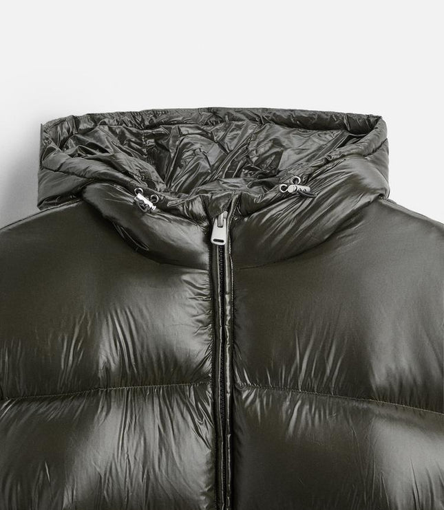 Men's Hooded Oversized Water Resistant Quilted Jacket