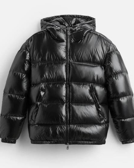 Men's Hooded Oversized Water Resistant Quilted Jacket