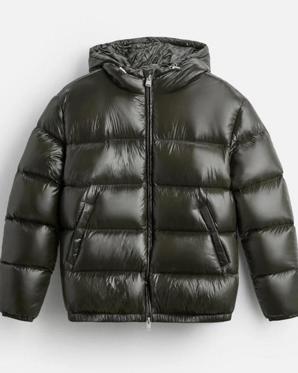 Men's Hooded Oversized Water Resistant Quilted Jacket