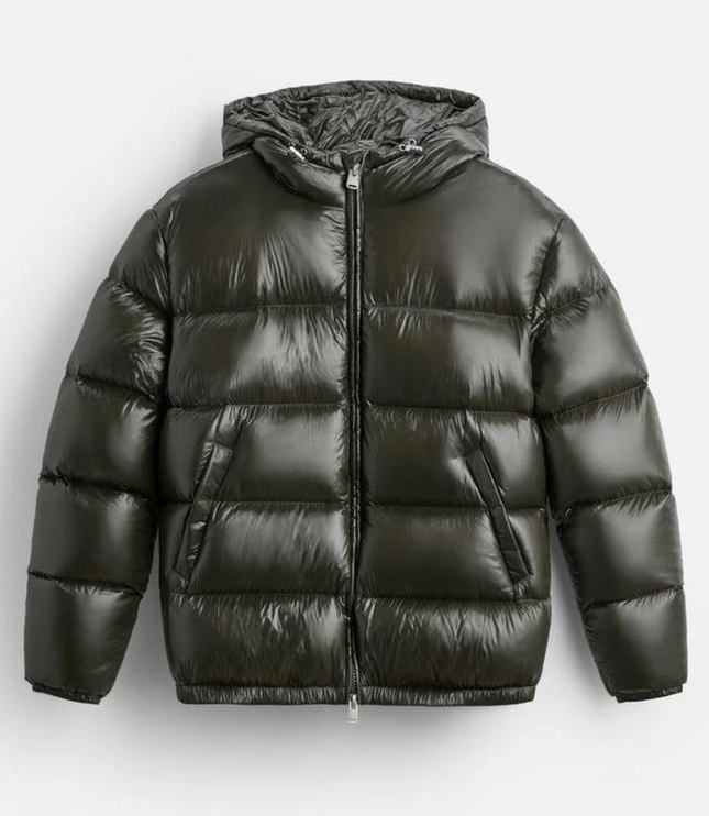 Men's Hooded Oversized Water Resistant Quilted Jacket