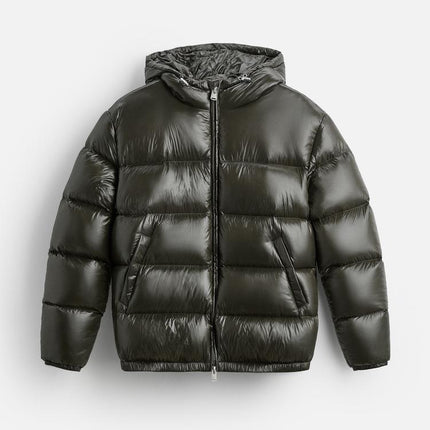 Men's Hooded Oversized Water Resistant Quilted Jacket