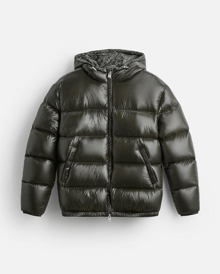 Men's Hooded Oversized Water Resistant Quilted Jacket