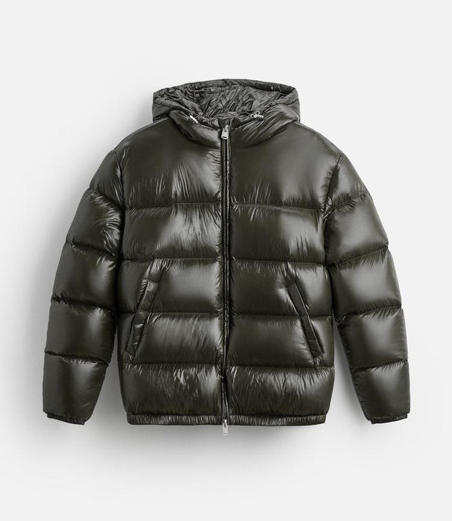 Men's Hooded Oversized Water Resistant Quilted Jacket