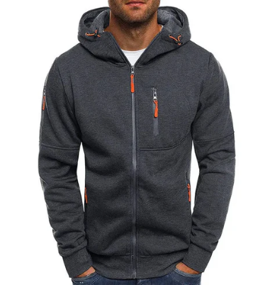 Men's Layering Fleece Jacket, Zip Up Regular Fit