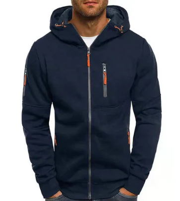 Men's Layering Fleece Jacket, Zip Up Regular Fit