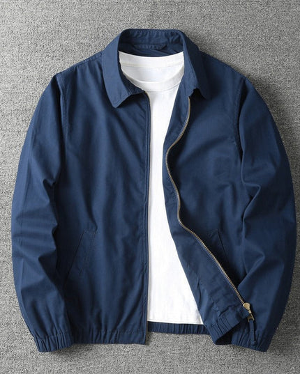 Men's Lightweight Fall Bomber Jacket, Casual Full Zip