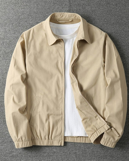 Men's Lightweight Fall Bomber Jacket, Casual Full Zip