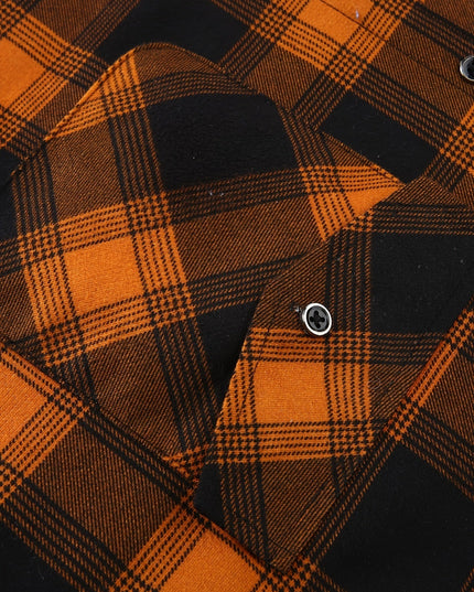 Men's Lined Fall Shacket Hooded Plaid Shirt Jacket