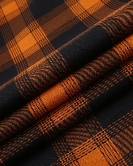 Men's Lined Fall Shacket Hooded Plaid Shirt Jacket