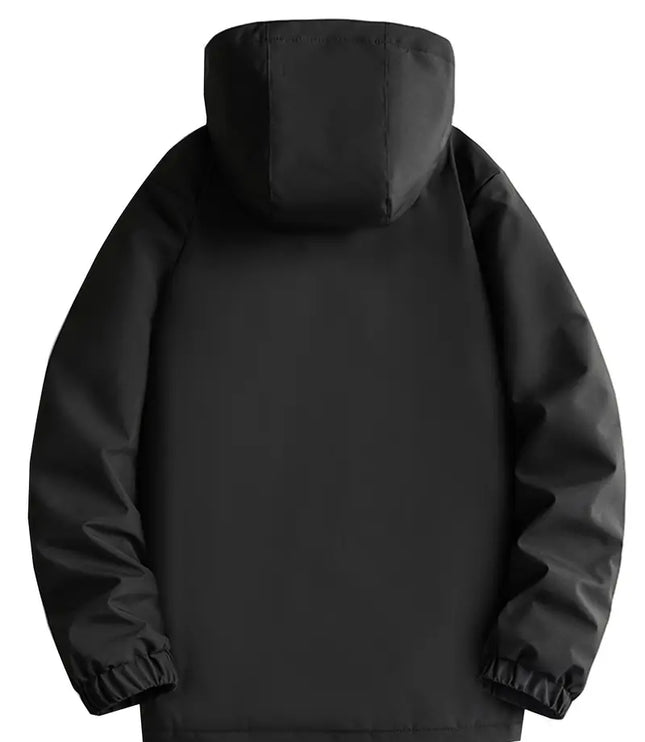 Men's Puffer Parka Jacket, Quilted Waterproof and Insulated