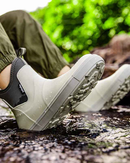 Men's Pull On Waterproof Ankle Chelsea Rain Boots
