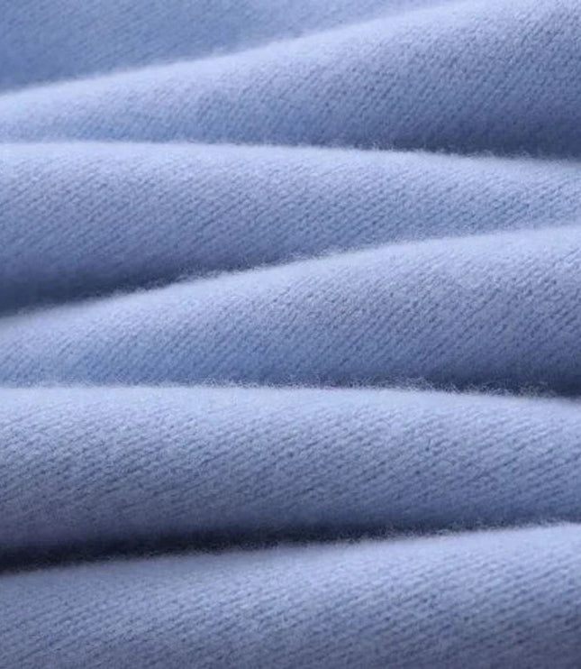 Men's Pullover Crewneck Knit Sweater in Soft Mohair Blend