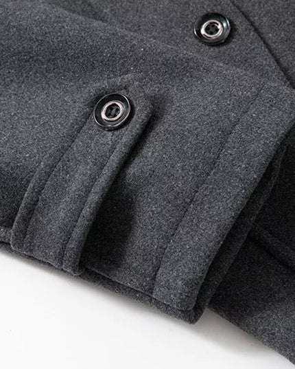 Men's Two Piece Winter Overcoat with Removable Lined Vest
