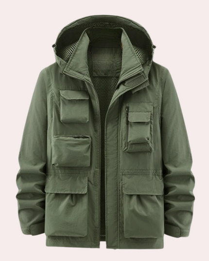 Men's Winter Parka Jacket, Quilted Waterproof and Insulated