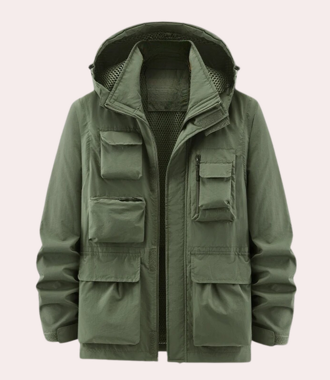Men's Winter Parka Jacket, Quilted Waterproof and Insulated