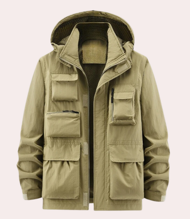 Men's Winter Parka Jacket, Quilted Waterproof and Insulated
