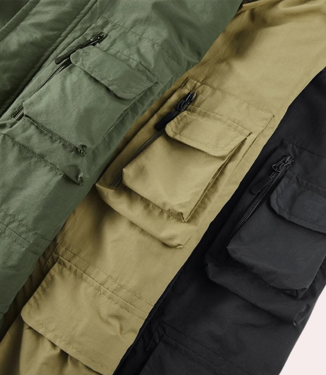 Men's Winter Parka Jacket, Quilted Waterproof and Insulated