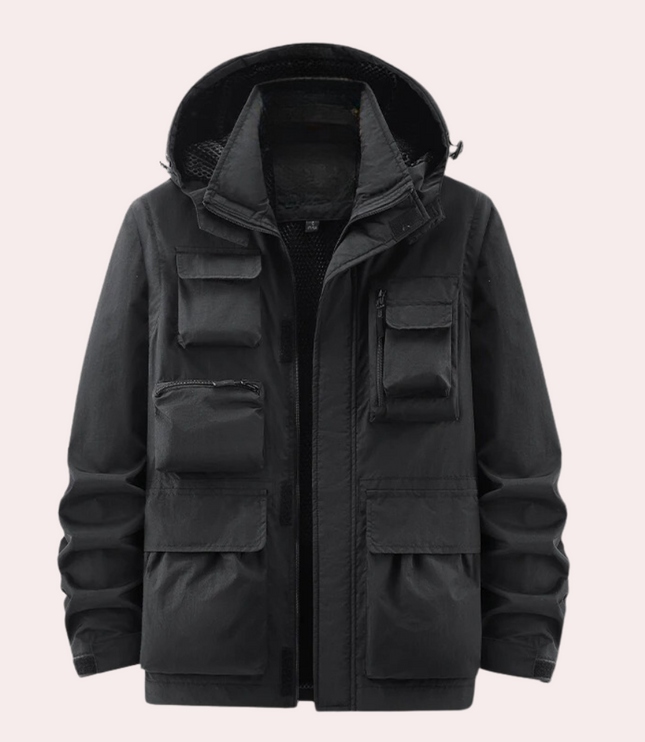 Men's Winter Parka Jacket, Quilted Waterproof and Insulated
