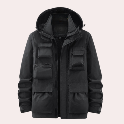 Men's Winter Parka Jacket, Quilted Waterproof and Insulated