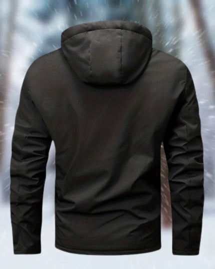 Men's Zip Up Hooded Waterproof Insulated Winter Jacket
