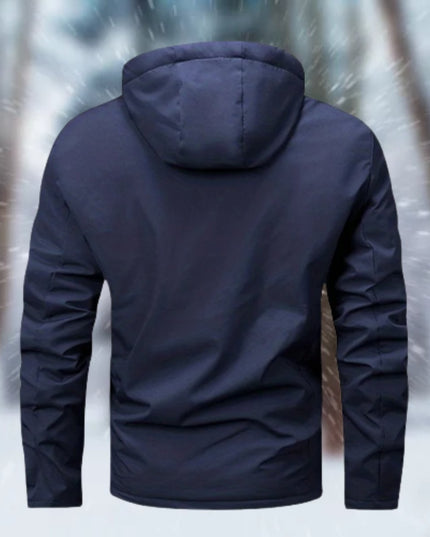 Men's Zip Up Hooded Waterproof Insulated Winter Jacket