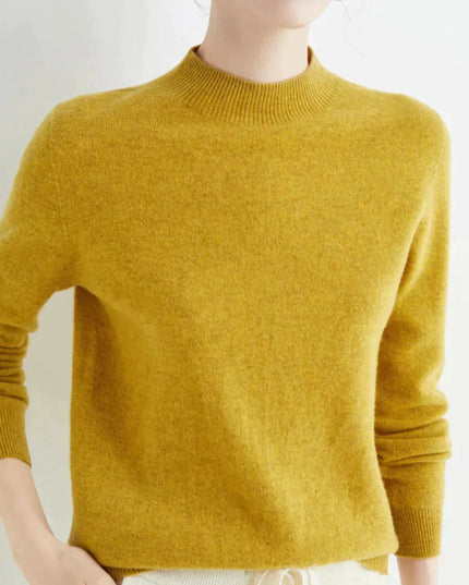 Women's Classic Fit Knit Pullover Sweater in Cashmere Blend
