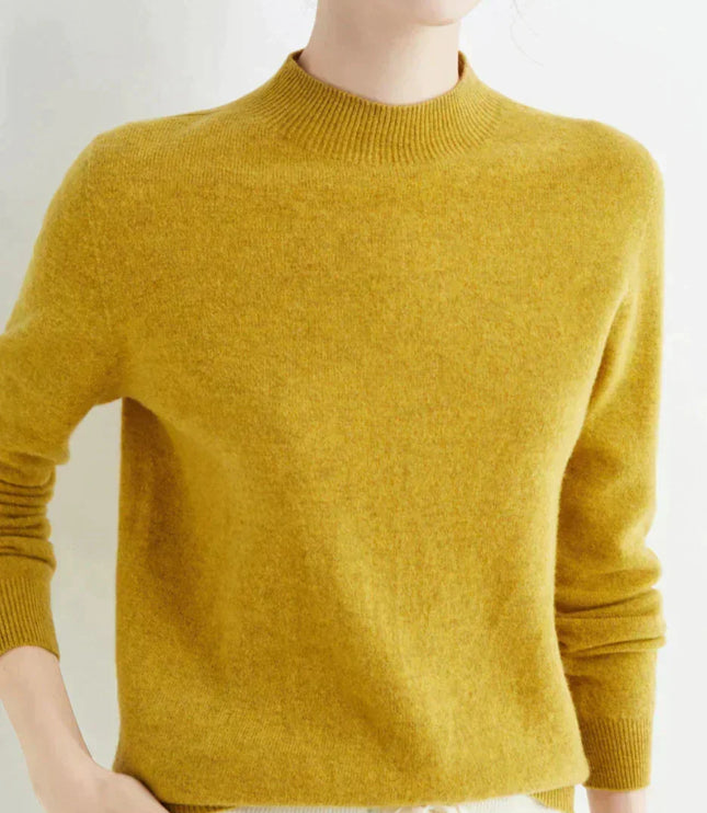 Women's Classic Fit Knit Pullover Sweater in Cashmere Blend