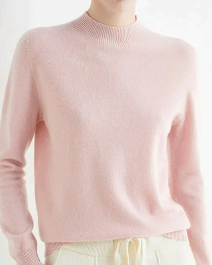 Women's Classic Fit Knit Pullover Sweater in Cashmere Blend