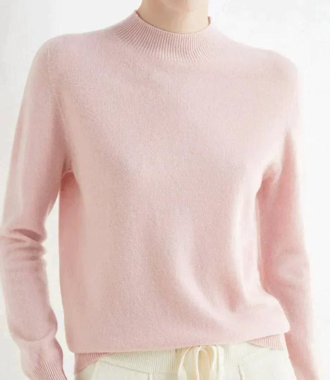 Women's Classic Fit Knit Pullover Sweater in Cashmere Blend