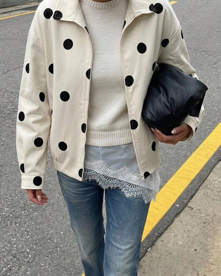 Women's Collared Zip Up Oversized Faux Leather Jacket