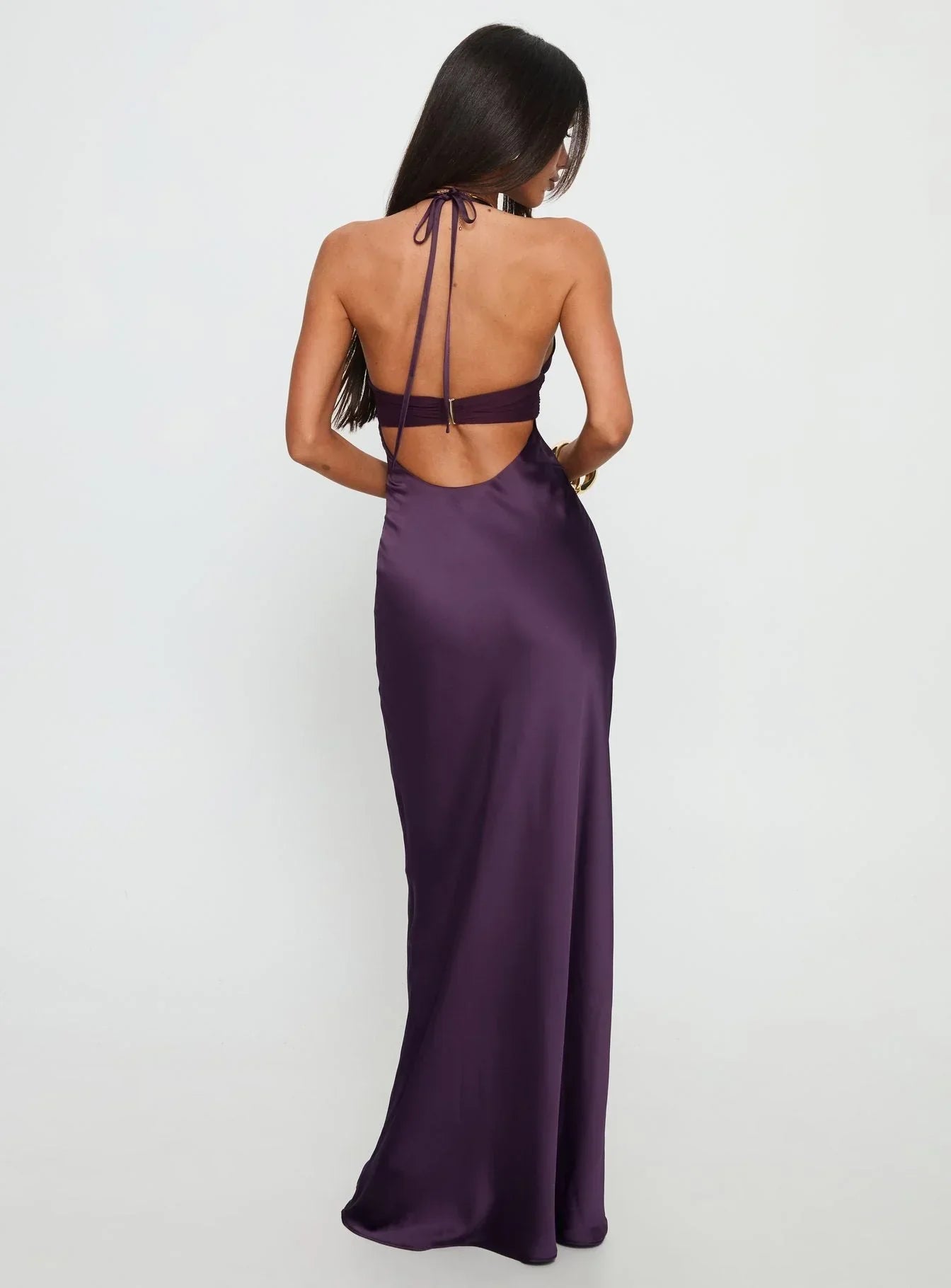 Women's Floral Halter Maxi Dress for Wedding Guest Summer