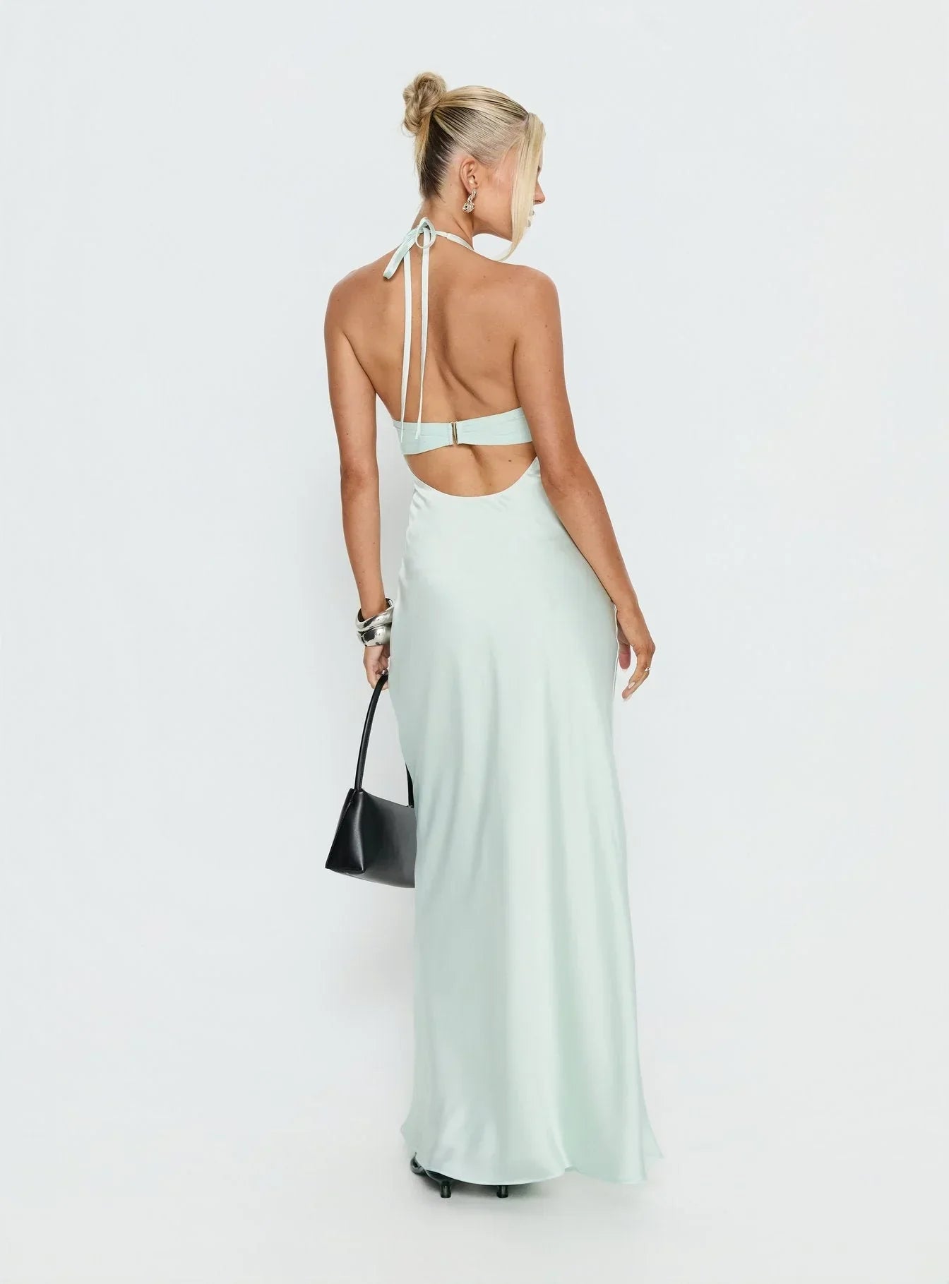 Women's Floral Halter Maxi Dress for Wedding Guest Summer