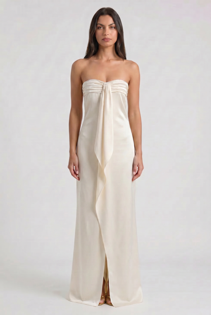Women's Floral Maxi Dress Yellow Summer Wedding Guest