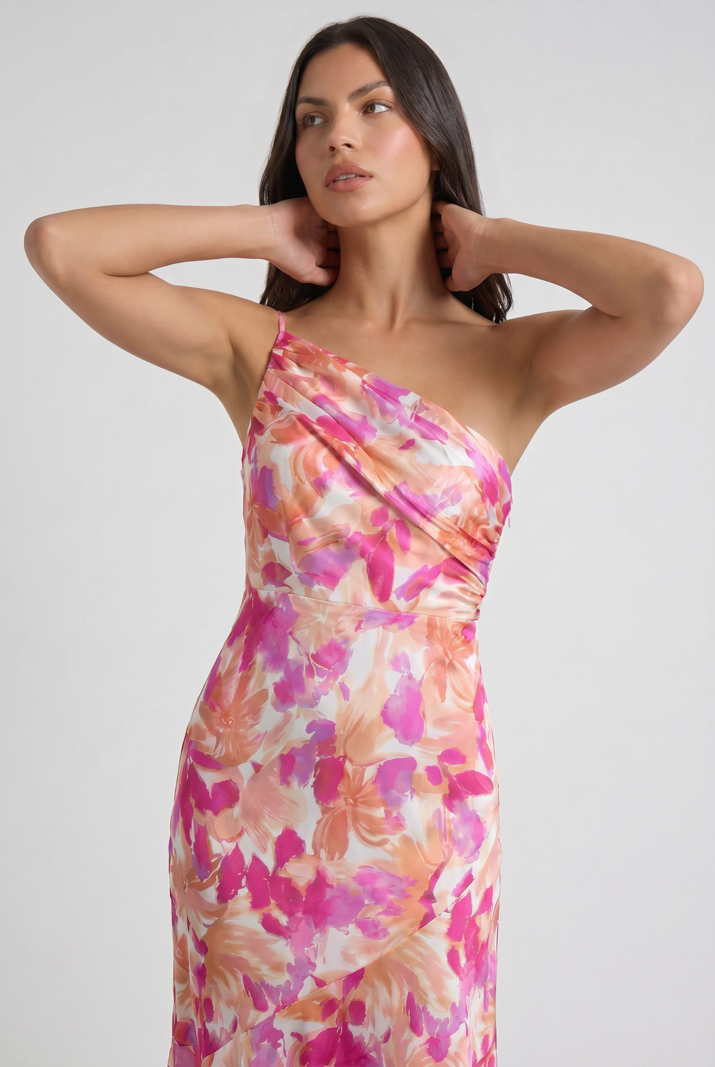 Women's Floral Spaghetti Strap Maxi Dress for Wedding Guest