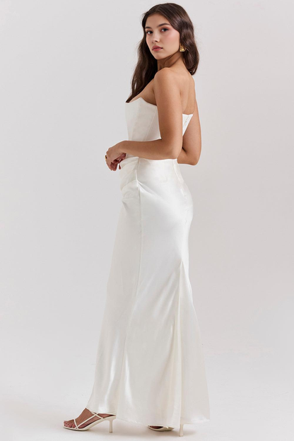 Women's Floral V-Neck Flowy Boho Summer Maxi Dress
