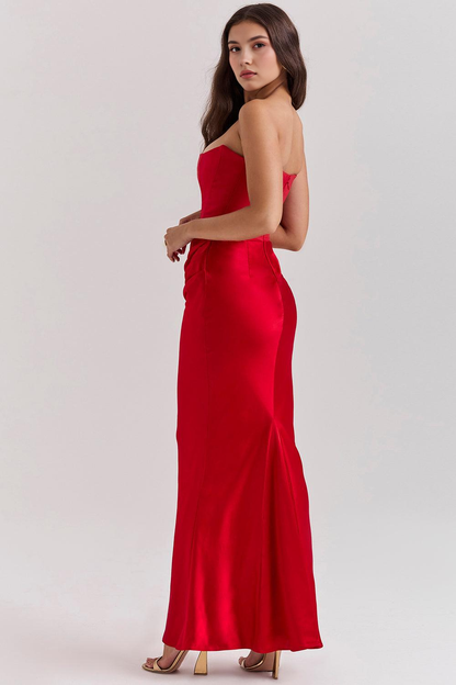 Women's Floral V-Neck Flowy Boho Summer Maxi Dress