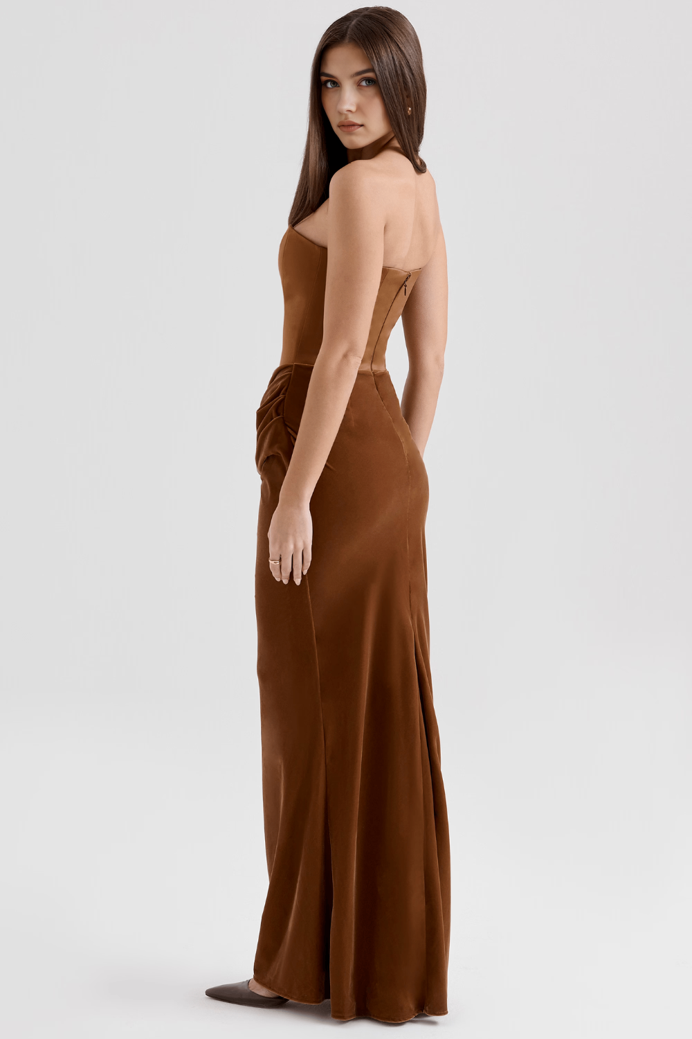 Women's Floral V-Neck Flowy Boho Summer Maxi Dress