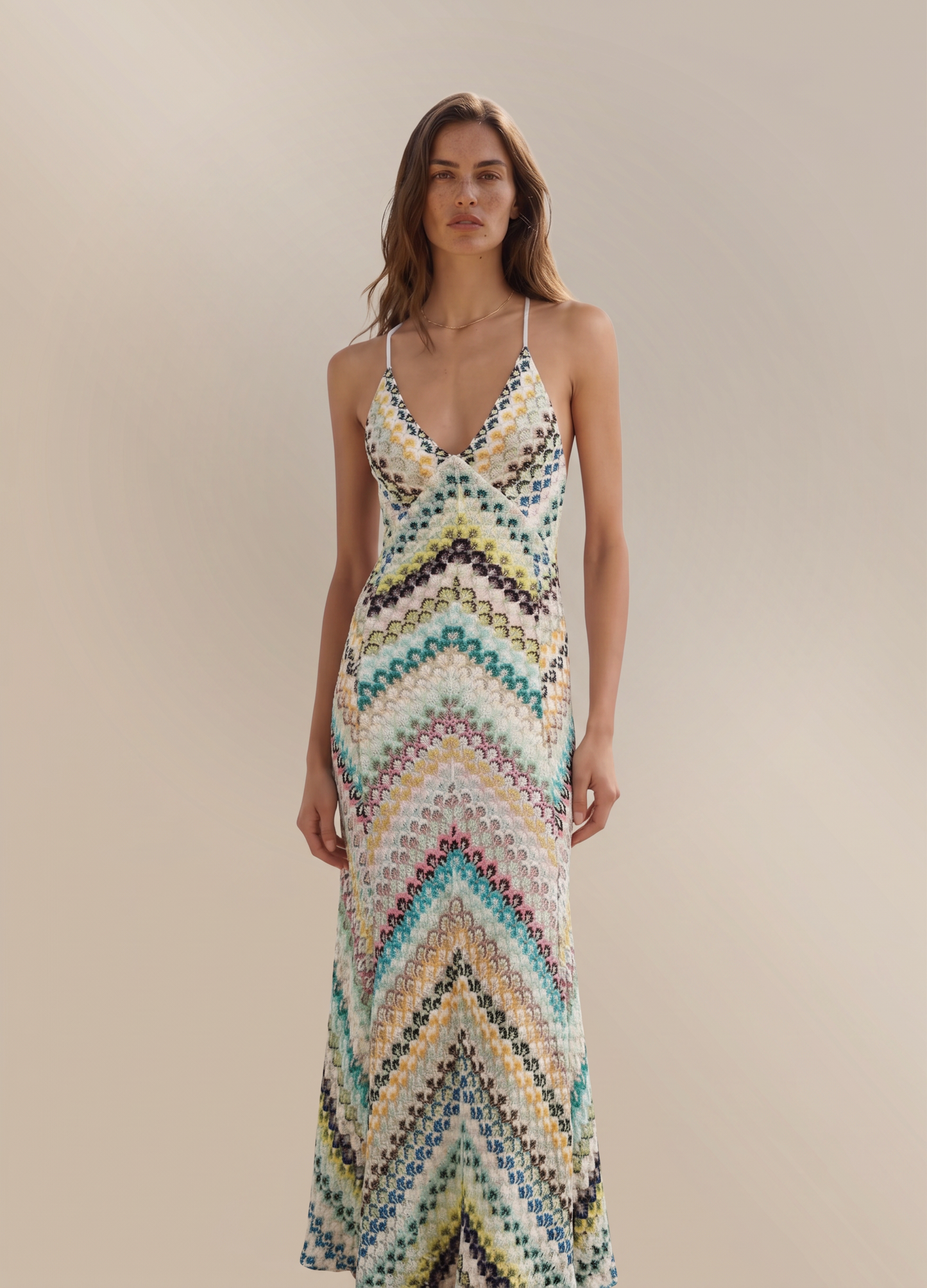 Women's Floral V-Neck Maxi Wedding Guest Dress for Summer