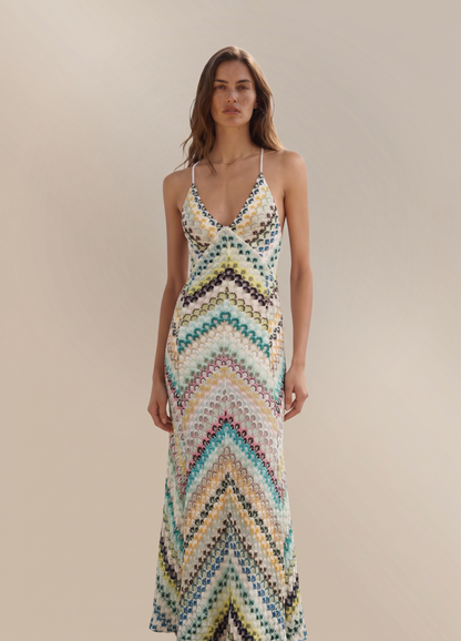Women's Floral V-Neck Maxi Wedding Guest Dress for Summer