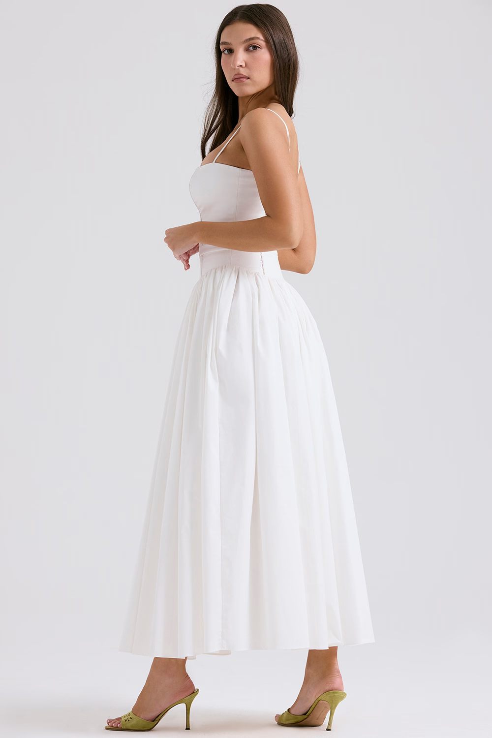 Women's Floral V-Neck Summer Midi Dress for Wedding Guests