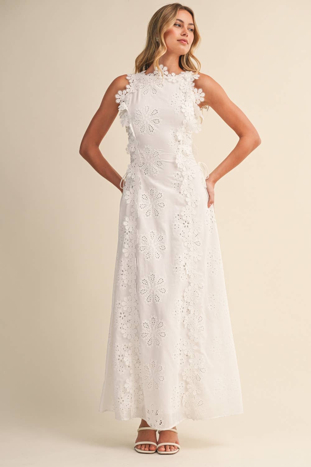 Women's Halter Neck Flowy Summer Maxi Dress for Wedding Guests