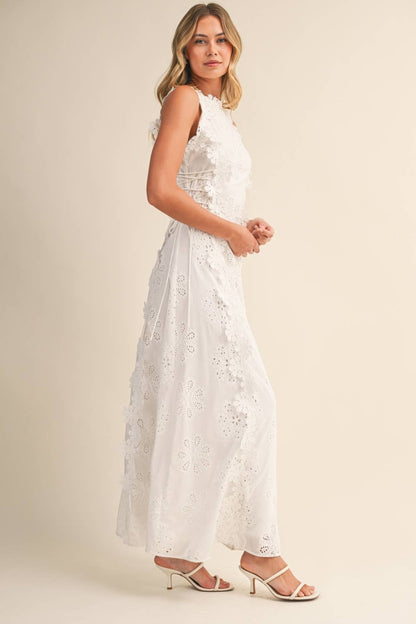 Women's Halter Neck Flowy Summer Maxi Dress for Wedding Guests